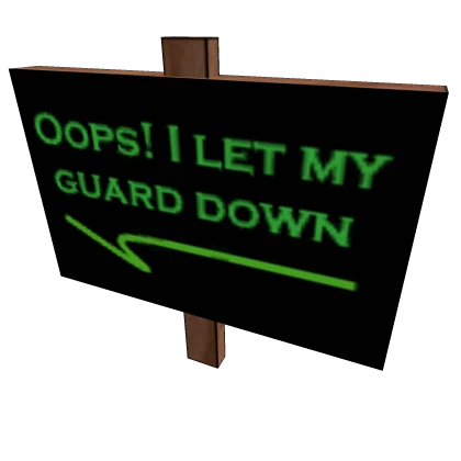 Oops! Prank Sign