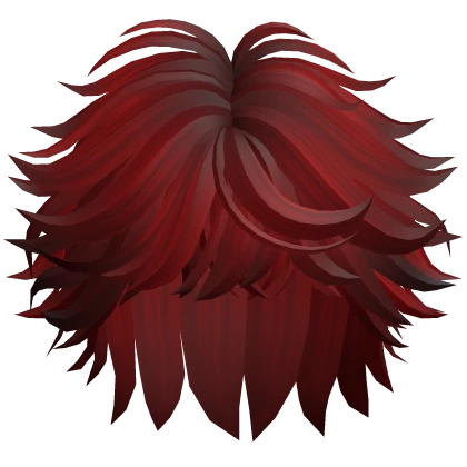 Dark Red Messy Hair