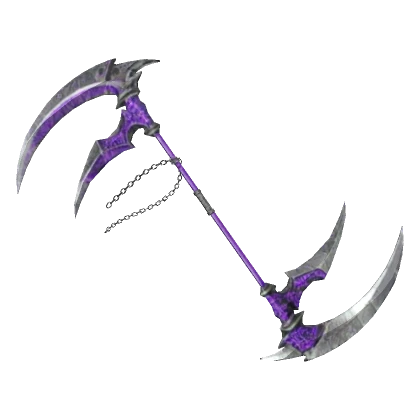 Dual Bladed Scythe Of Amethyst