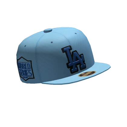 Light Blue LA Baseball Cap