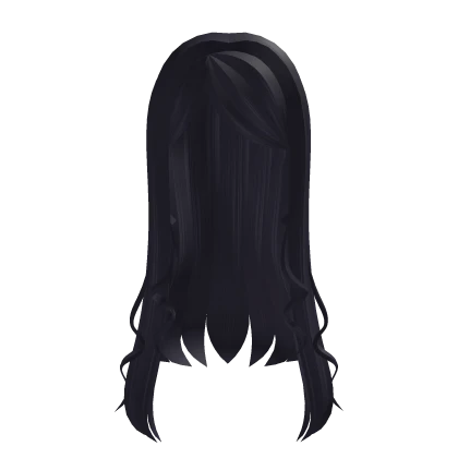 ♡ straight purple y2k emo hair ♡