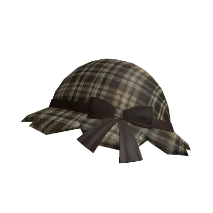 Brown Plaid Bucket Hat