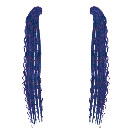 Pigtail Extensions [Purple & Blue]