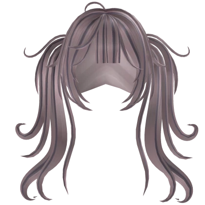 Gyaru hime messy pigtail in pink  purple highlight