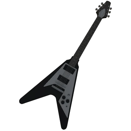 black metallic guitar