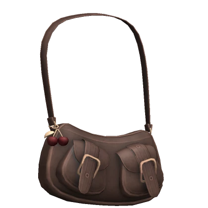 Cherry Mini Purse in Brown