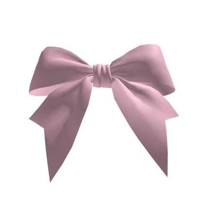Pink bow for ponytail