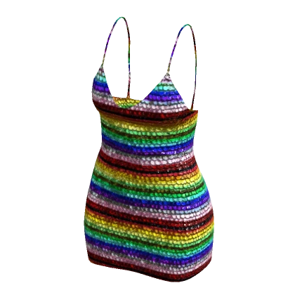 🌈JOY Rainbow Sequins Mini dress