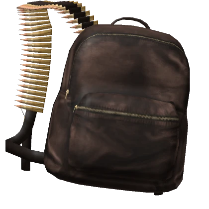 🐻Off-Shoulder Brown Vamp Rambo Bullet Backpack🐻