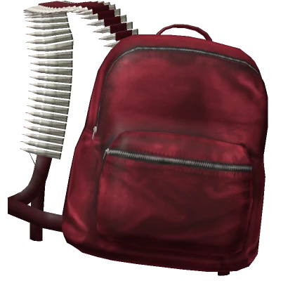 🧛‍♂️Off-Shoulder Red Vamp Bullet Backpack🧛‍♂️