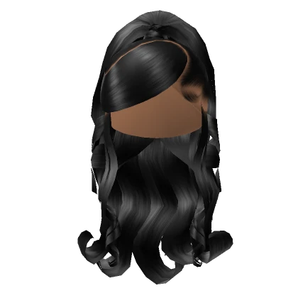 Curly Side Swoop In Black