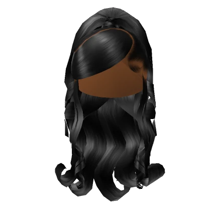 Curly Side Swoop In Black