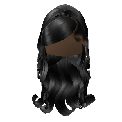 Curly Side Swoop In Black