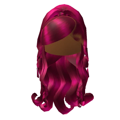 Curly Side Swoop In Pink