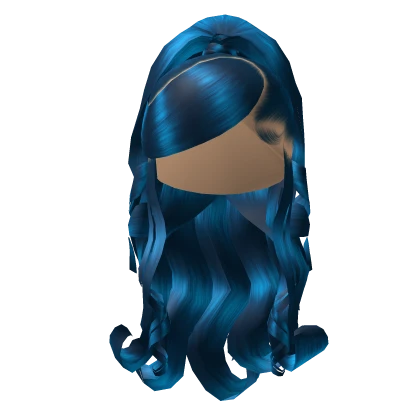 Curly Side Swoop In Blue