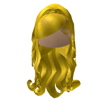 Curly Side Swoop In Yellow