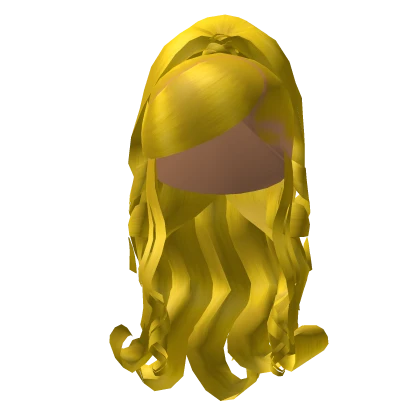 Curly Side Swoop In Yellow