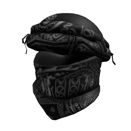 Black Keffiyeh Scarf Headwrap