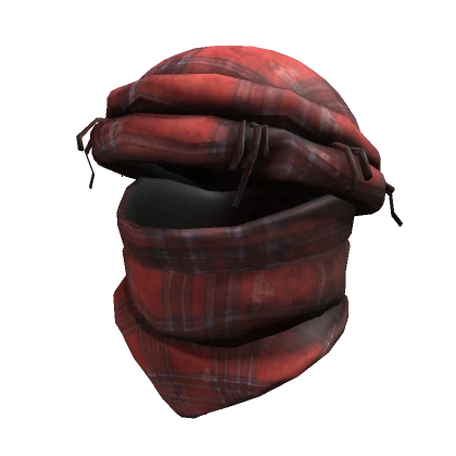 Plaid Keffiyeh Scarf Headwrap