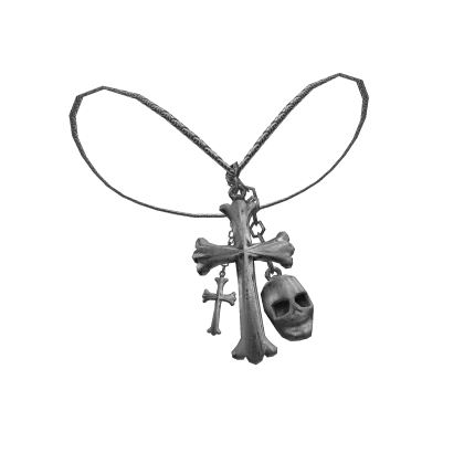 y2k Chrome Cross Skull Chain [1.0]