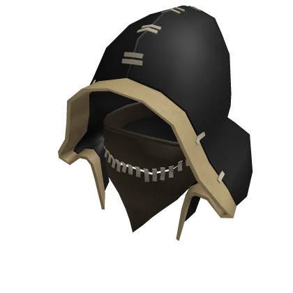 Black Stitched Hood and Bandana