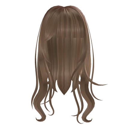 Hime straight wavy curls in honey blonde