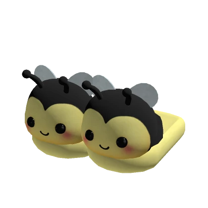 ♡ baby bee slippers