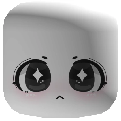 Angry Star Chibi Doll Face (White)