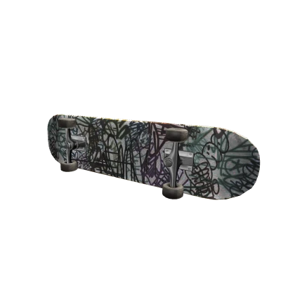 Side Held Graffiti Skateboard 