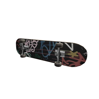 Side Held Graffiti Skateboard 