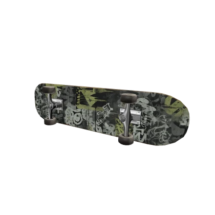 Side Held Graffiti Skateboard 