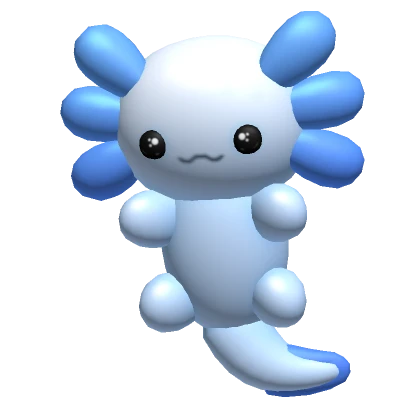 blue axolotl plushie