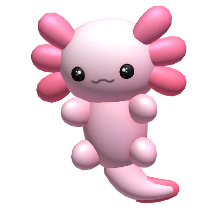 pink axolotl plushie