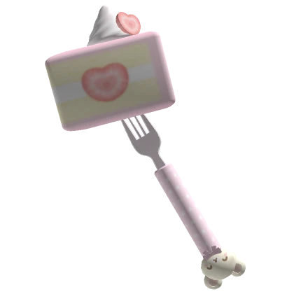 ♡ Kawaii Cake on Fork 🍰🥄