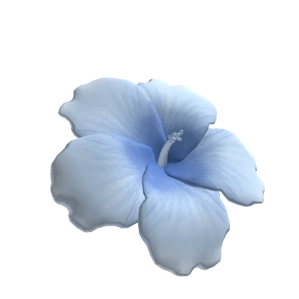 Summer Hibiscus Flower Light Blue