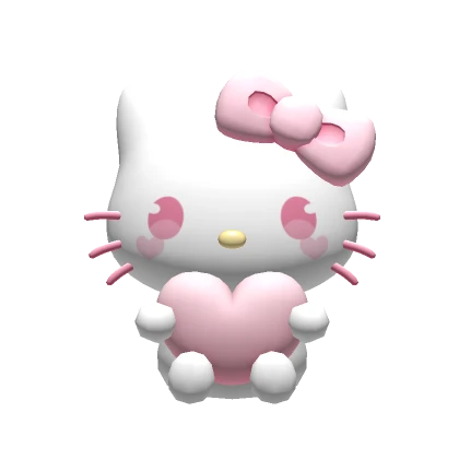 ♡ kitty pink heart waist plushie