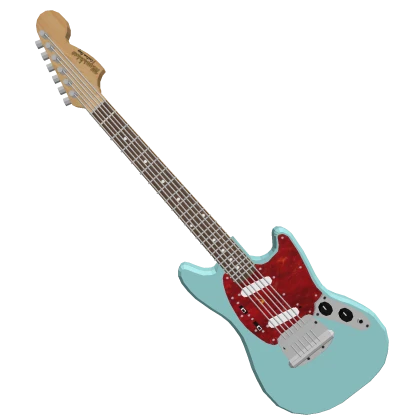 Front Guitar || Sky Blue Electric Grunge Guitar