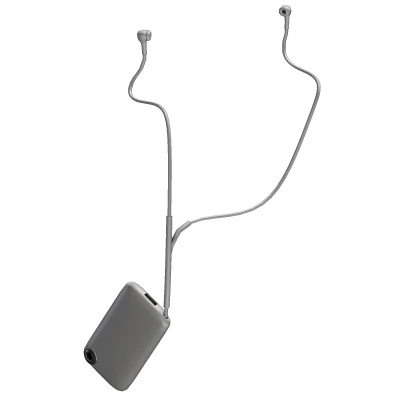 White MP3 Player With Earphones (1.0)