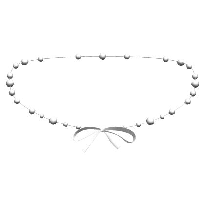 Necklace Pearl and Bow