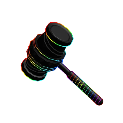 Giga Rainbow Cartoony Banhammer (back)