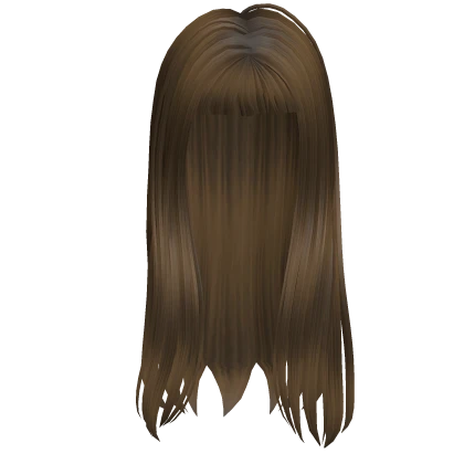 Long Micro Bangs Hyein Hair NewJeans Light Brown
