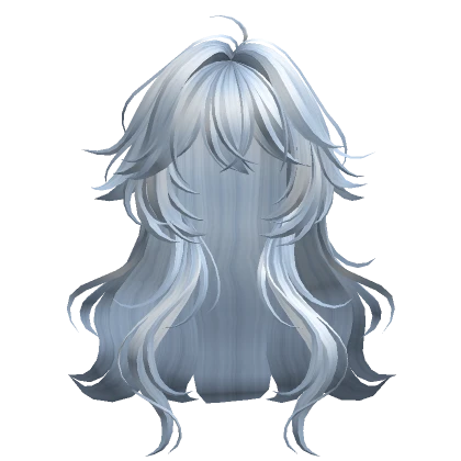 Sky Blue Anime Loose Wavy Hair