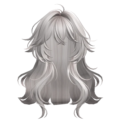 Silver Anime Loose Wavy Hair