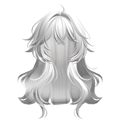 White Anime Loose Wavy Hair