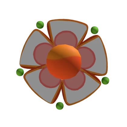 Orange Blossom Hair Clip