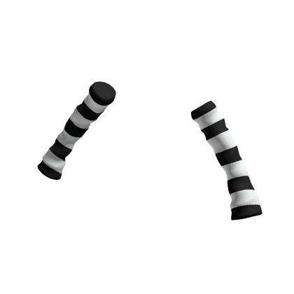 Arm Warmers Pure Black and White