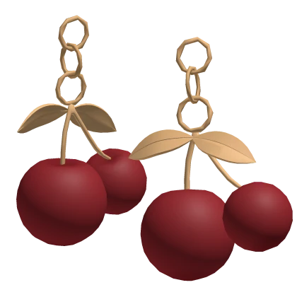 Cherry Earrings Gold