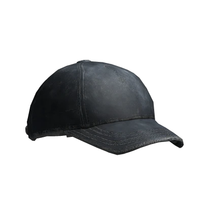 Slouched Distressed Blue Denim Cap