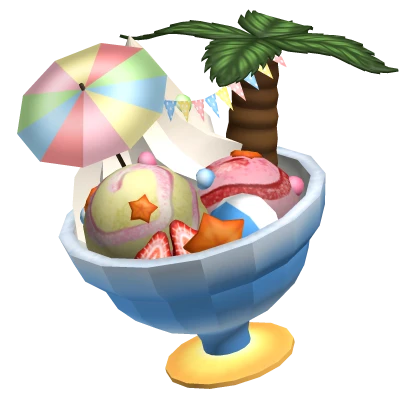 Tropical Summer Ice Cream Sundae [Hat]