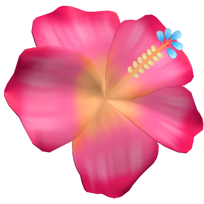 Tropical Summer Preppy Hibiscus Hair Flower (Pink)